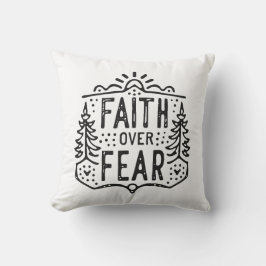 Cojín Decorativo La fe sobre el miedo