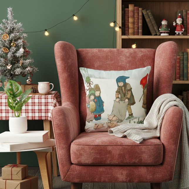 Cojín Decorativo La felicidad del invierno, la cosecha (Subido por el creador)