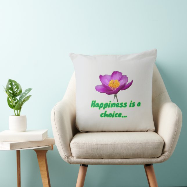 Cojín Decorativo La felicidad es  (Silla)