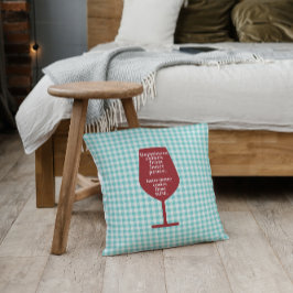 Cojín Decorativo La felicidad es arte de palabras cómicas de citas 