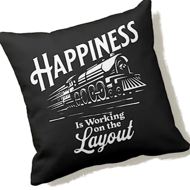 Cojín Decorativo La felicidad está trabajando en la disposición, el (Subido por el creador)