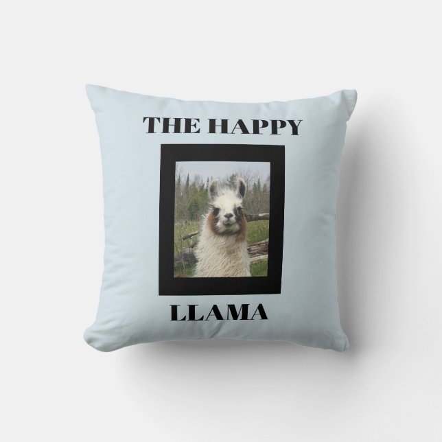 COJÍN DECORATIVO LA FELIZ LLAMA (Anverso)