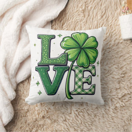 Cojín Decorativo La flor de la música ambiental St. Patrick's Day L