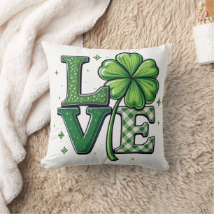 Cojín Decorativo La flor de la música ambiental St. Patrick's Day L