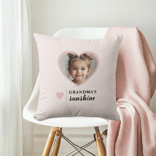 Cojín Decorativo "La foto personalizada del Sunshine de la abuela