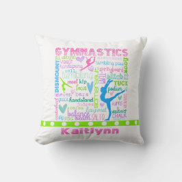 Cojín Decorativo La gimnasia en colores pastel personalizada