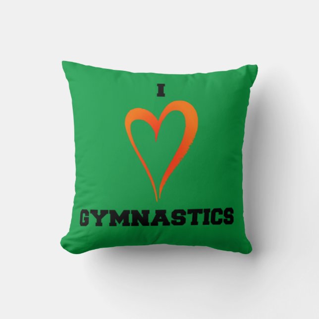 Cojín Decorativo La gimnasia lanza almohada. (Anverso)