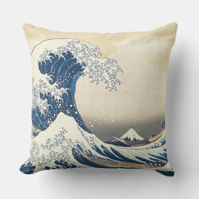 Cojín Decorativo La gran ola (Anverso)