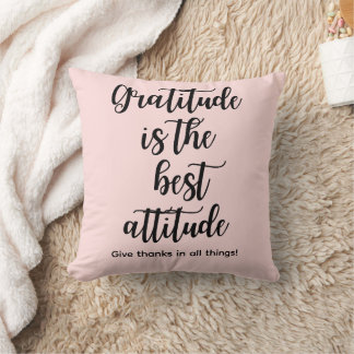 Cojín Decorativo La gratitud es la mejor actitud Almohadón decorati