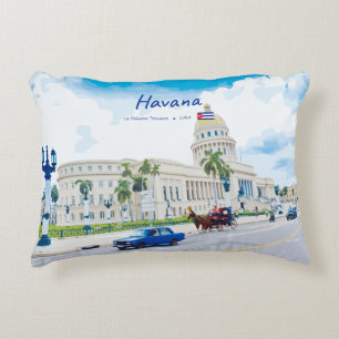 Cojín Decorativo La Habana, Cuba - Alma Clásica Vintage