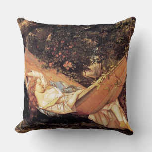 Cojín Decorativo "La Hamaca" por Gustave Courbet