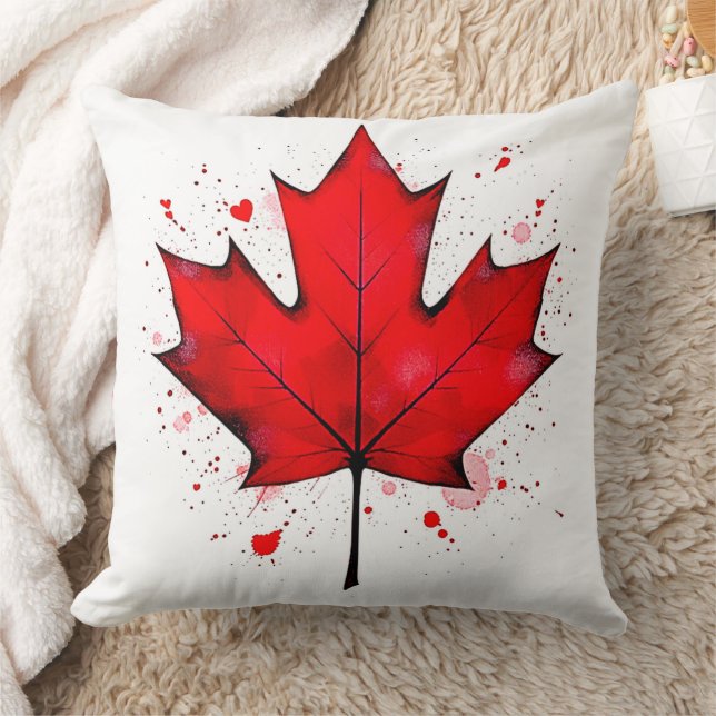 Cojín Decorativo La hoja de alma de Canadá (Manta)