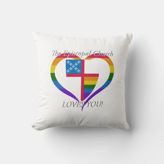 Cojín Decorativo La Iglesia Episcopal Te Ama Pillow (Anverso)