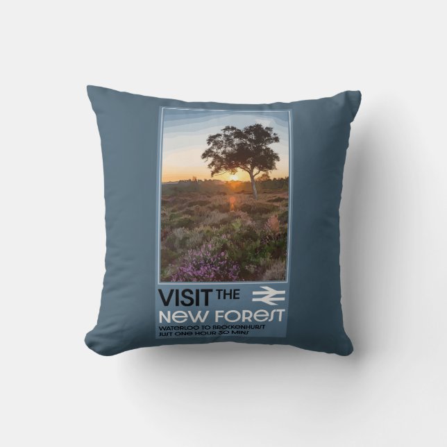 Cojín Decorativo La Inglaterra de Forest Hampshire (Anverso)