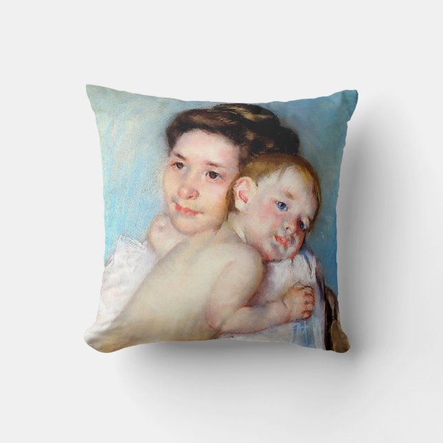 Cojín Decorativo La joven madre, Cassatt (Anverso)