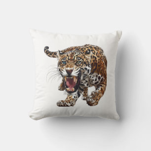 Cojín Decorativo La jungla salvaje del Ilustracion Jaguar