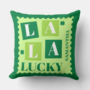 Cojín Decorativo La La Lucky Día de San Patricio Personalizado