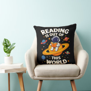 Cojín Decorativo La lectura está fuera de este mundo