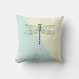 Cojín Decorativo La libélula vive en el momento