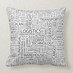 Cojín Decorativo La LOGÍSTICA modela con palabras