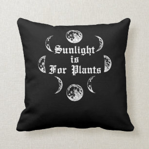 Cojín Decorativo La luz del sol es para plantas Gótico Wicca Emo g
