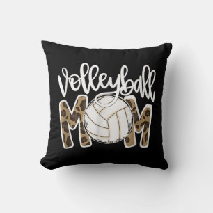 Cojín Decorativo La madre del voleibol leopard Fun Ball Día de la M