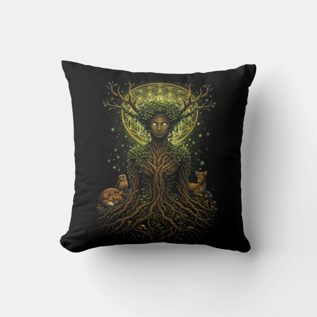 Cojín Decorativo La Madre Verde (Anverso)