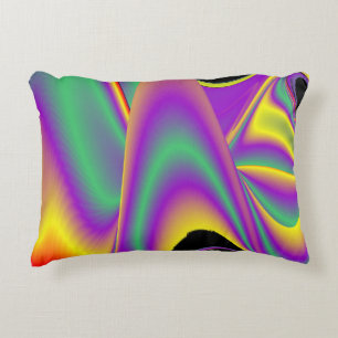 Cojín Decorativo La magia de los colores abstracta el arte pluviomé