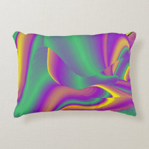 Cojín Decorativo La magia de los colores abstracta el arte pluviomé