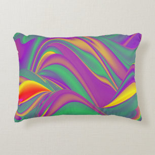 Cojín Decorativo La magia de los colores abstracta el arte pluviomé