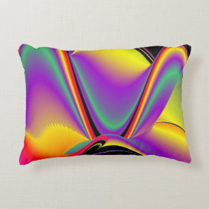 Cojín Decorativo La magia de los colores abstracta el arte pluviomé
