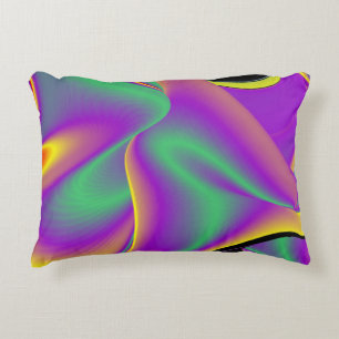 Cojín Decorativo La magia de los colores abstracta el arte pluviomé