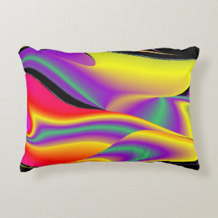 Cojín Decorativo La magia de los colores abstracta el arte pluviomé