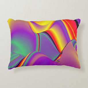 Cojín Decorativo La magia de los colores abstracta el arte pluviomé
