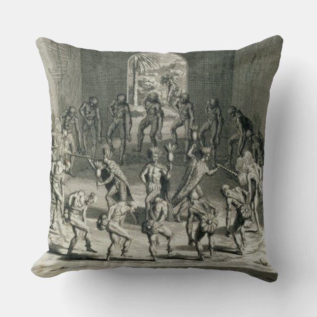 Cojín Decorativo La manera de la cual los sacerdotes del Caribe (Anverso)