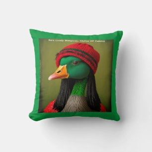 Cojín Decorativo La Mangosta Voladora de Reggae de Jamaica