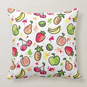 Cojín Decorativo la mano dibujada da fruto modelo