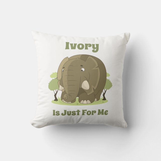 Cojín Decorativo La marfil es sólo para mí (Anverso)