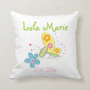 Cojín Decorativo La mariposa feliz