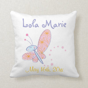 Cojín Decorativo La mariposa feliz