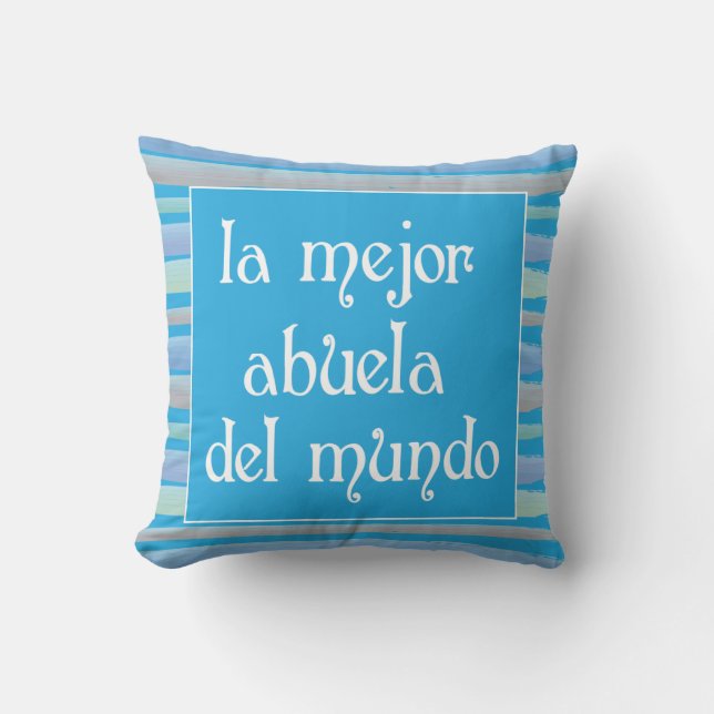 Cojín Decorativo La mejor abuela del mundo (Anverso)