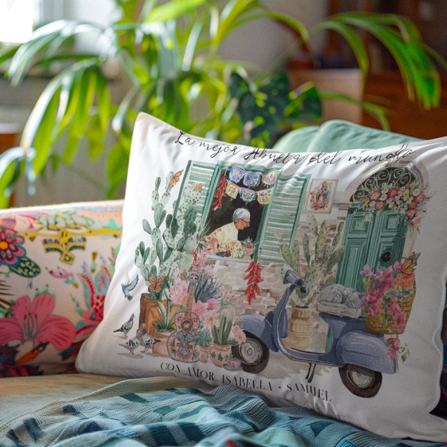 Cojín Decorativo La Mejor Abuela del Mundo | Personalized (Subido por el creador)