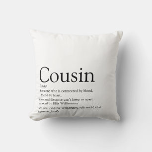 Cojín Decorativo La mejor definición de primo de todos los tiempos