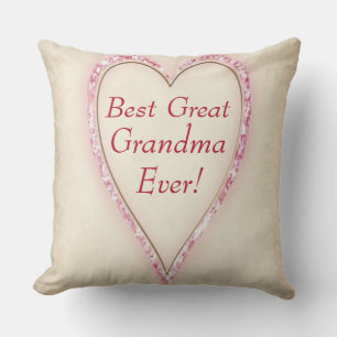 Cojín Decorativo La mejor gran abuela de la historia