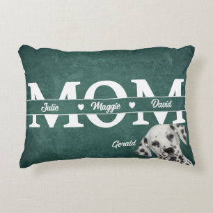 Cojín Decorativo La mejor madre de perro y los niños píldora de ace