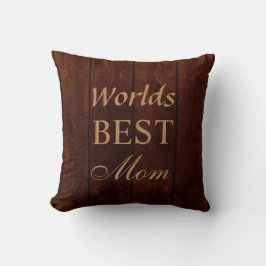 Cojín Decorativo La mejor madre del mundo: Pillow en el tablero del