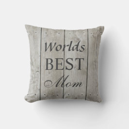 Cojín Decorativo La mejor madre del mundo: Pillow en el tablero del