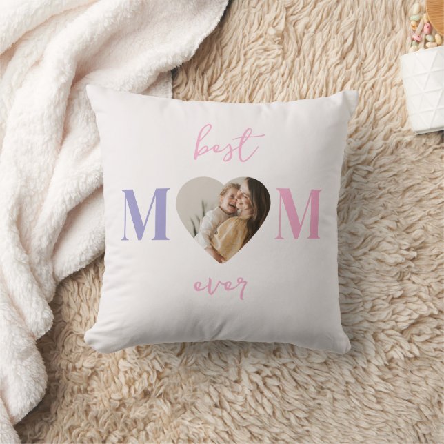 Cojín Decorativo La mejor madre jamás personalizada Pillow - Foto P (Manta)
