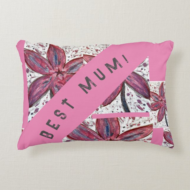 Cojín Decorativo ¡La mejor Mamá! (Anverso)