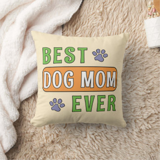 Cojín Decorativo La mejor mamá de perros del mundo   